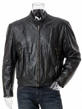5 Heads Leather Motorcycle Jacket SKUCH062